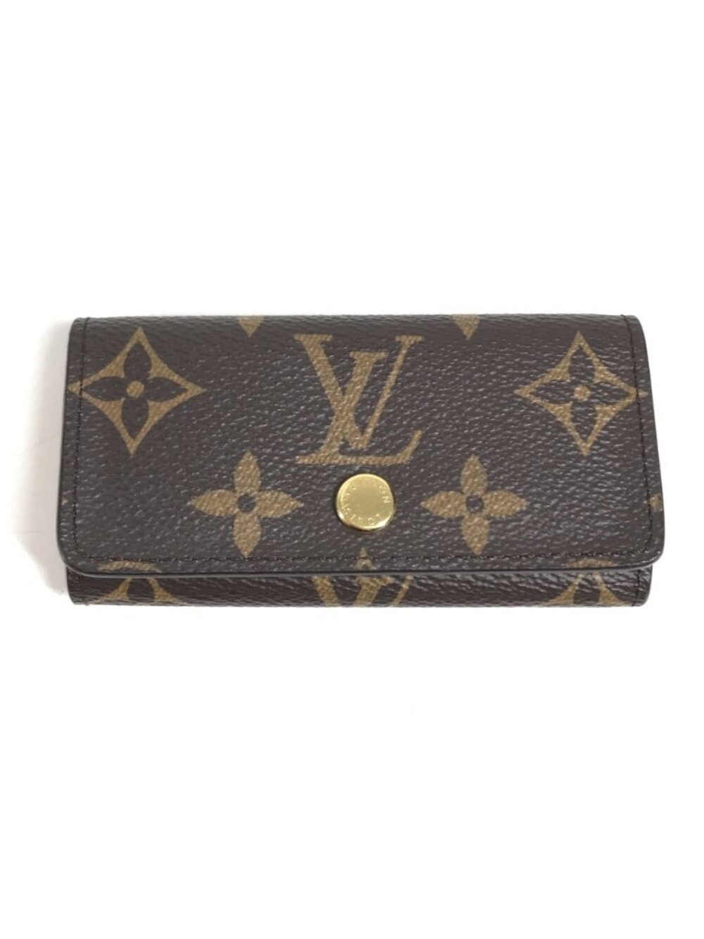 Louis Vuitton Key Case Multicles 4 Monogram Canvas Eugenie Pink Key Holder